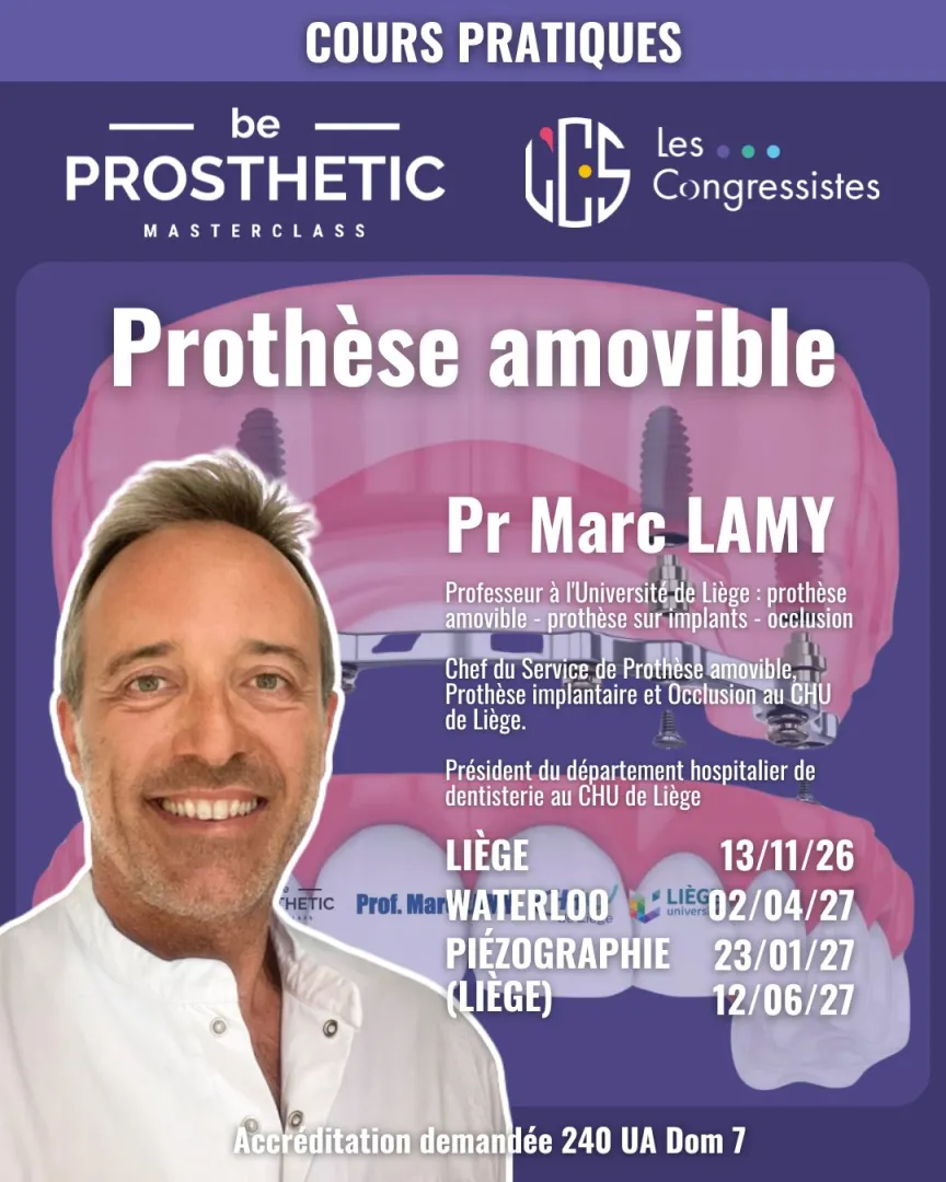 Pr Marc LAMY - Prothèse amovible (BeProsthetic) - NOUVELLE EDITION